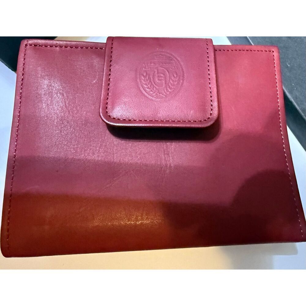 La Garde by Rolfs Men's Cowhide Soft Leather Purse Bi-Fold Wallet Burgundy NWT